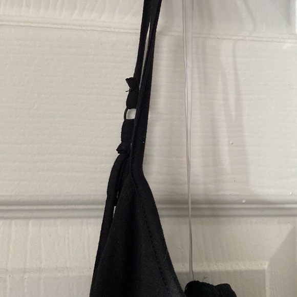 Cute black adjustable, spaghetti strap dress skort that has pockets 1X - Picture 7 of 9